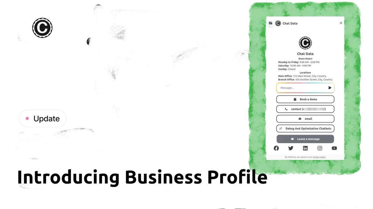 Introducing Business Profile Settings!