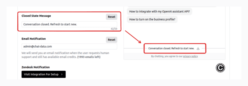 Close Conversation Example