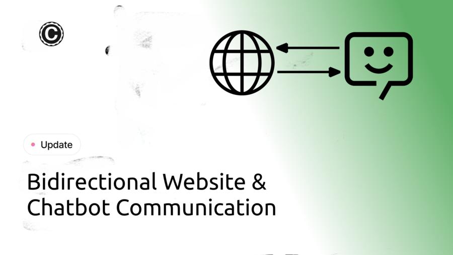 Bidirectional Website & Chatbot Communication