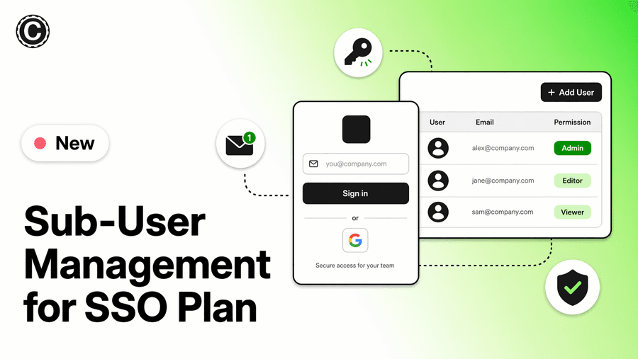 Sub-User Management for SSO Plan
