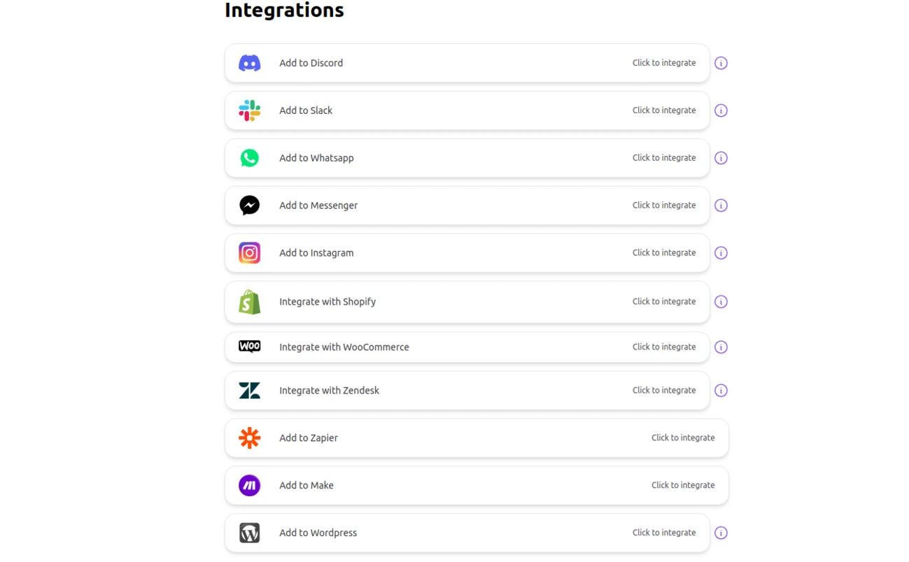 third party integration