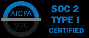 AICPA SOC 2 Type I certified