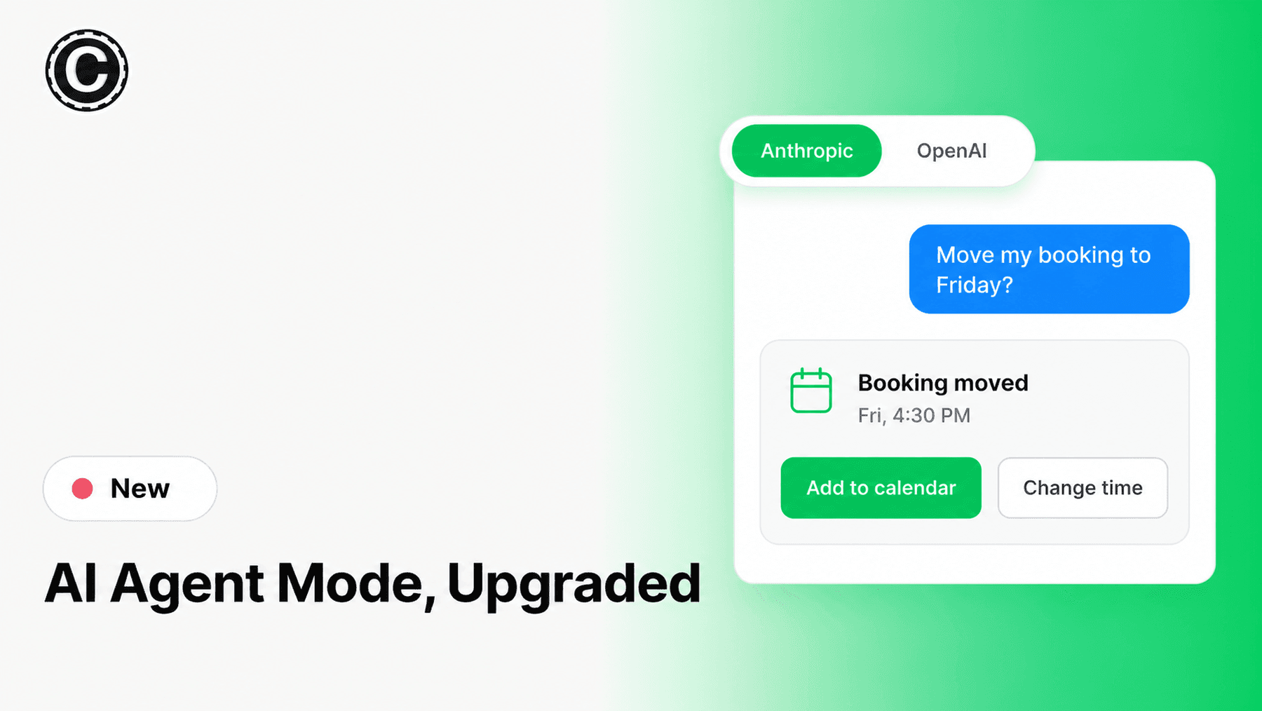 AI Agent Mode: Interactive Replies and Your Choice of AI