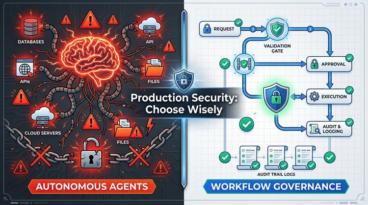 Why Clawdbot-Style Autonomous Agents Are Production Security Risks—And Workflows Aren't