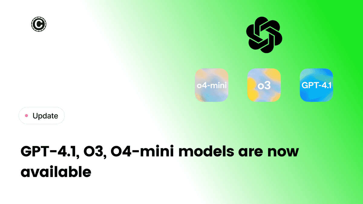 GPT-4.1, O3 and O4 Mini Models Now Available on Chat Data