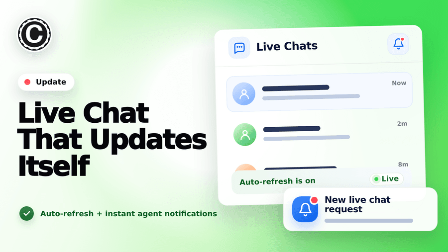 Live Chat Updates Without Reloading, Plus Instant Notifications