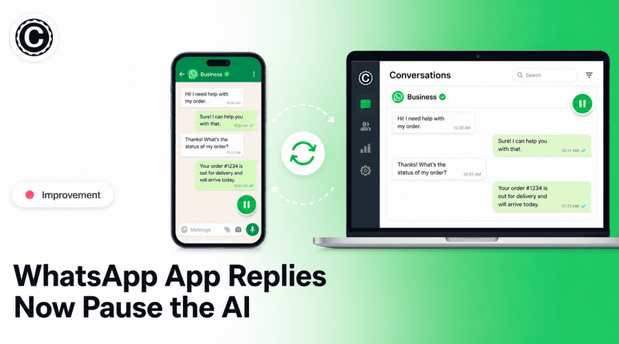 Reply From Your Own WhatsApp App, AI Steps Back Automatically